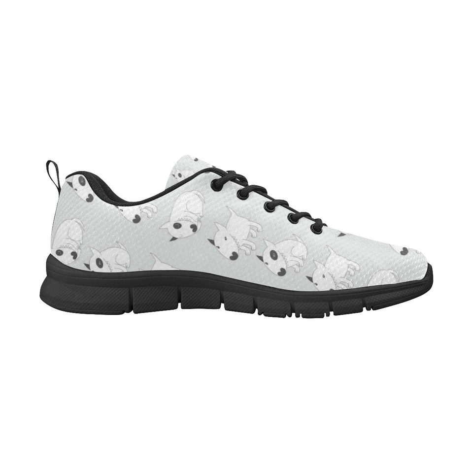 Bull Terrier Pattern Print Design 01 Women's Sneaker Shoes