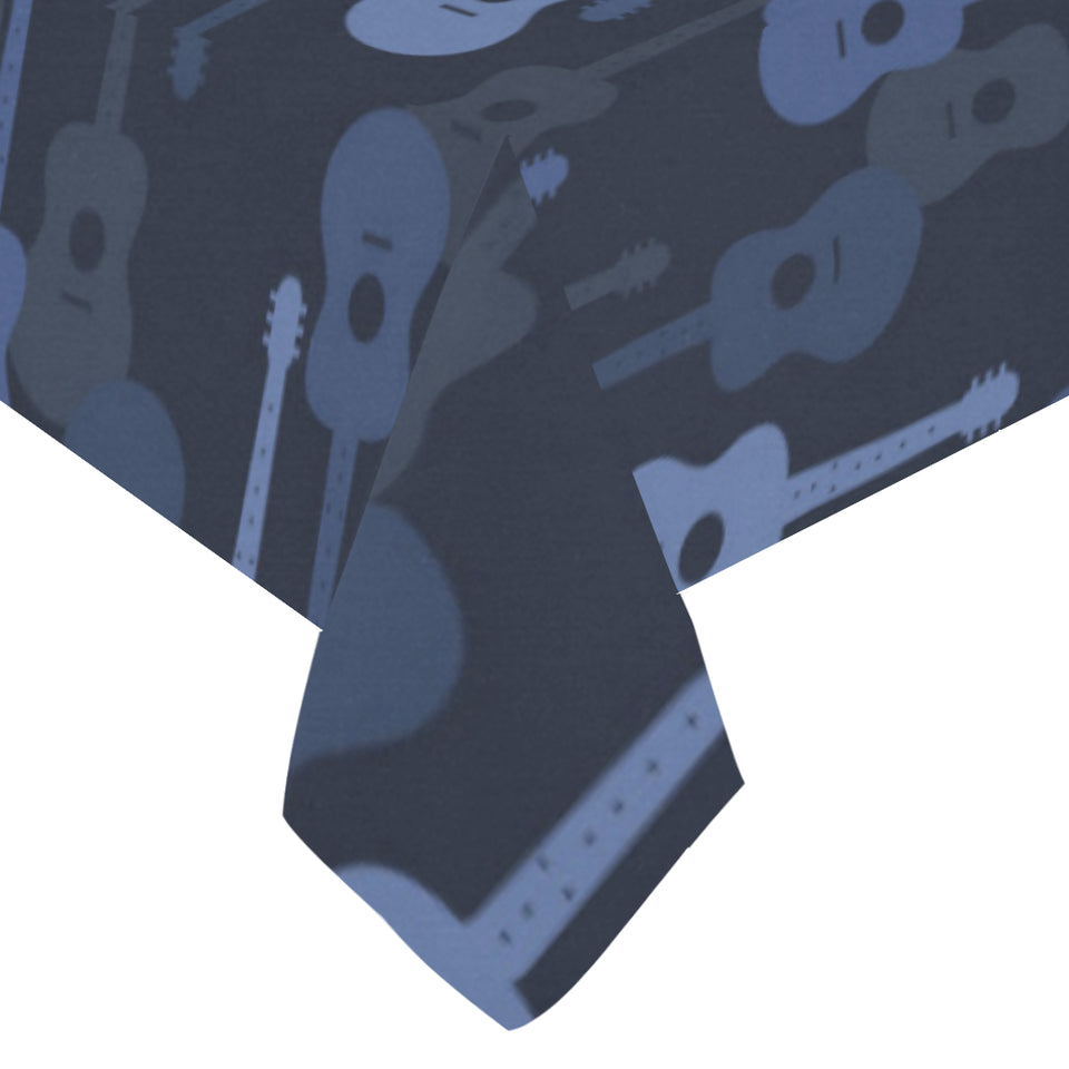 Blue Theme guitar pattern Tablecloth