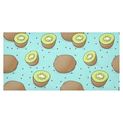 Kiwi blue background Tablecloth