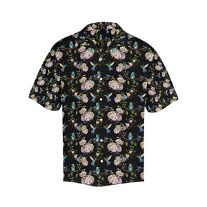 Hummingbird Pattern Print Design 03 Men's All Over Print Hawaiian Shirt (Model T58)