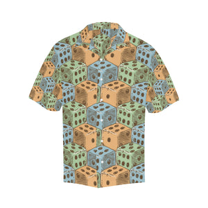 Dice Pattern Print Design 05 Men's All Over Print Hawaiian Shirt (Model T58)