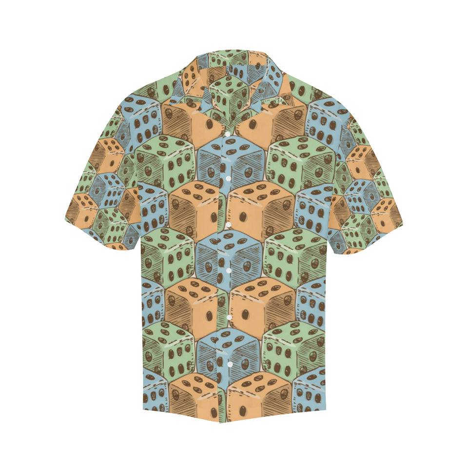 Dice Pattern Print Design 05 Men's All Over Print Hawaiian Shirt (Model T58)