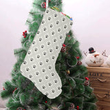 Dog Paws Pattern Print Design 03 Christmas Stocking