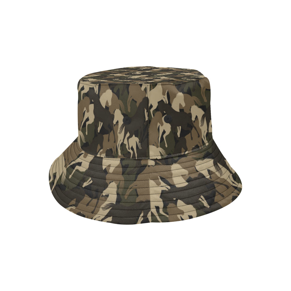 Horse Camouflage Pattern Unisex Bucket Hat