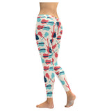 Red Blue guitar pattern Women's Legging Fulfilled In US