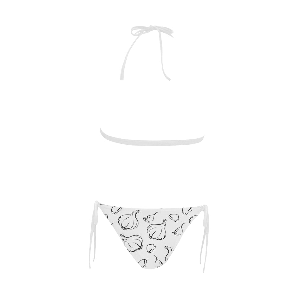 Garlic pattern black white Sexy Bikinis Two-Piece Swimsuits