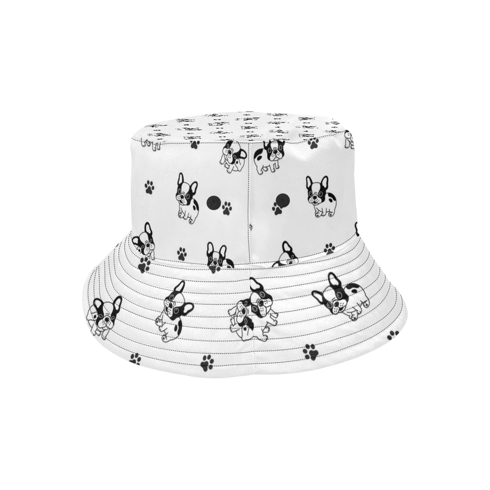 Cute french bulldog paw pattern Unisex Bucket Hat