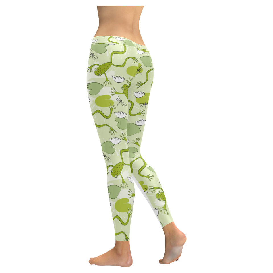 Cute frog dragonfly pattern Women's Legging Fulfilled In US