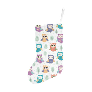 Cute owl pattern Christmas Stocking