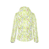 Tennis Pattern Print Design 01 Women's Padded Hooded Jacket