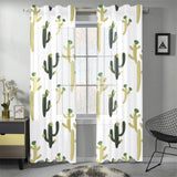 Cute cactus pattern Gauze Curtain