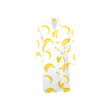 Banana pattern Men's Long Sleeve Belted Night Robe