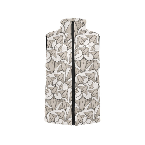 Stingray Pattern Print Design 05 Men's Padded Vest