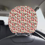 Popcorn Pattern Print Design 05 Car Headrest Cover