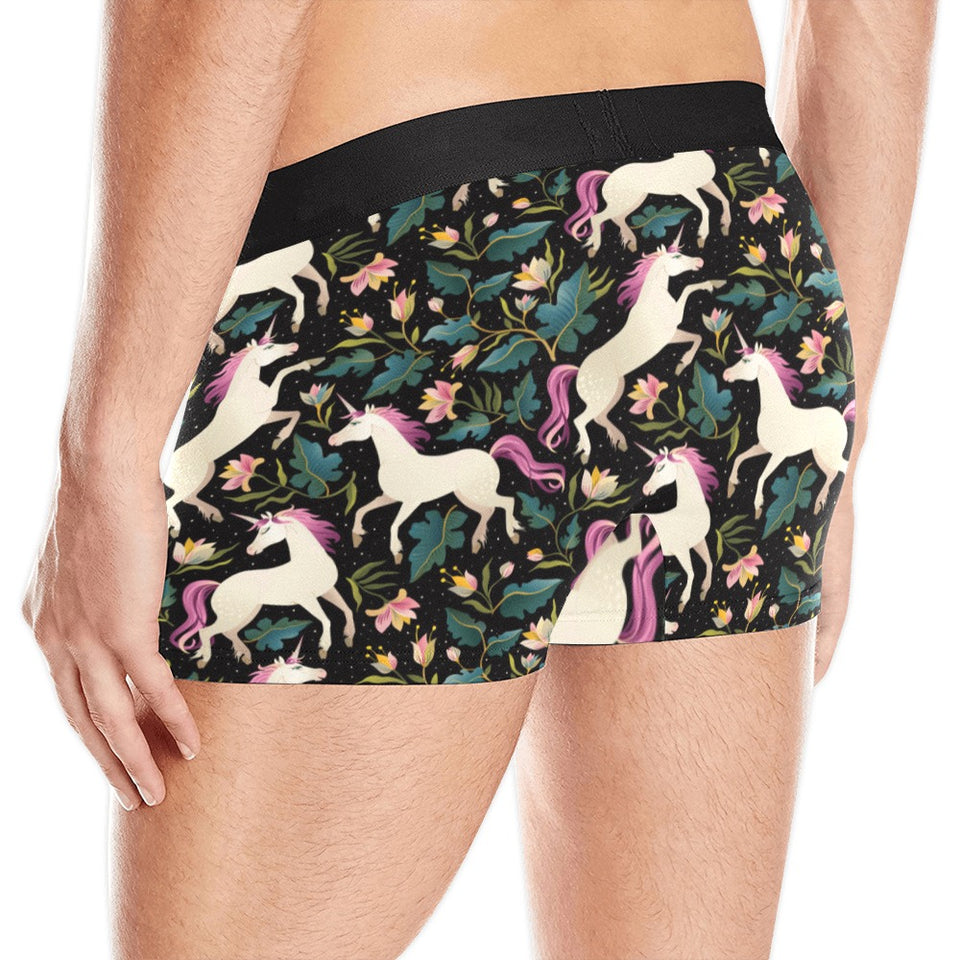 Unicorns forest background Men's All Over Print Boxer Briefs Men's Underwear