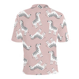 Cute zebra pattern Men's All Over Print Polo Shirt