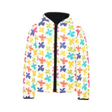 Pigeon Pattern Print Design 01 Kids' Boys' Girls' Padded Hooded Jacket