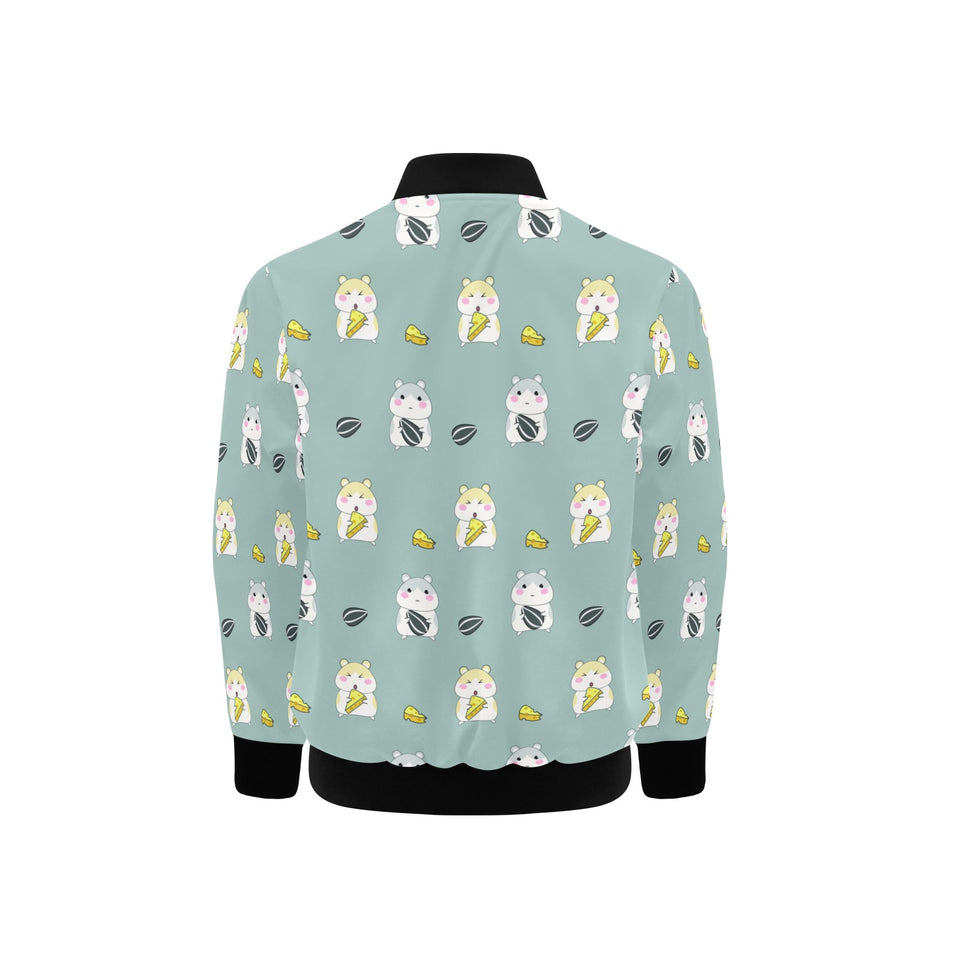 Cute hamster cheese pattern Kids' Boys' Girls' Bomber Jacket