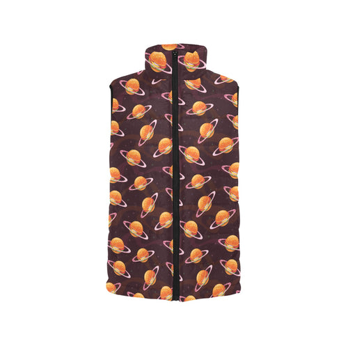 Hamburger Pattern Print Design 05 Men's Padded Vest