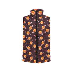 Hamburger Pattern Print Design 05 Men's Padded Vest