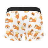 Brown pomeranian pattern Men's All Over Print Boxer Briefs Men's Underwear