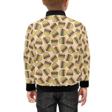 Hamburger Pattern Print Design 01 Kids' Boys' Girls' Bomber Jacket