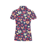 British Pattern Print Design 02 Women's All Over Print Polo Shirt