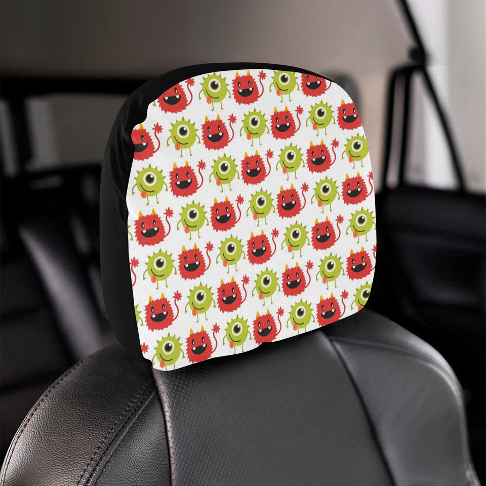 Alien Pattern Print Design 05 Car Headrest Cover