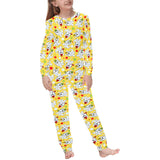 Yorkshire Terrier Pattern Print Design 05 Kids' Boys' Girls' All Over Print Pajama Set