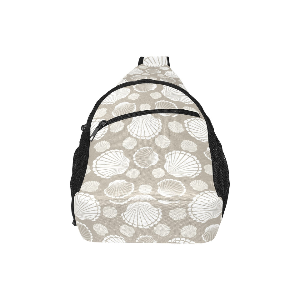 Scallop shell pattern All Over Print Chest Bag
