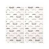 Mustache Beard Pattern Print Design 05 Gauze Curtain