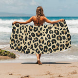 Leopard print design pattern Beach Towel