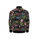 Dragons flower pattern Kids' Boys' Girls' Bomber Jacket