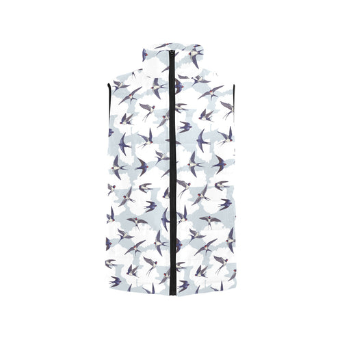 Swallow Pattern Print Design 05 Men's Padded Vest