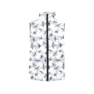 Swallow Pattern Print Design 05 Men's Padded Vest