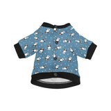 Cute boston terrier dog spattern All Over Print Pet Dog Round Neck Fuzzy Shirt