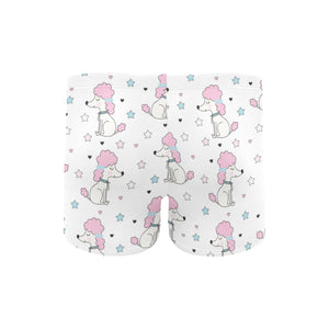 Cute poodle dog star pattern Men's Swimming Trunks