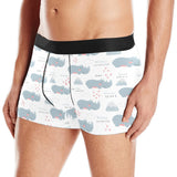 cute rhino heart pattern Men's All Over Print Boxer Briefs Men's Underwear