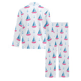 Sailboat anchor pattern Men's Long Pajama Set
