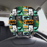 dinosaurs print pattern Car Headrest Cover