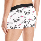 Hand Drawn faces of pandas pattern Men's All Over Print Boxer Briefs Men's Underwear