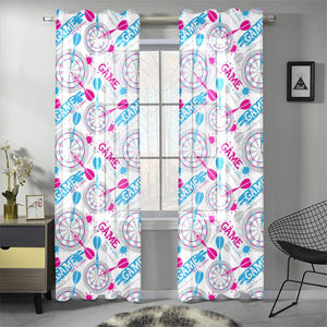 Darts Pattern Print Design 01 Gauze Curtain