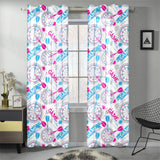 Darts Pattern Print Design 01 Gauze Curtain