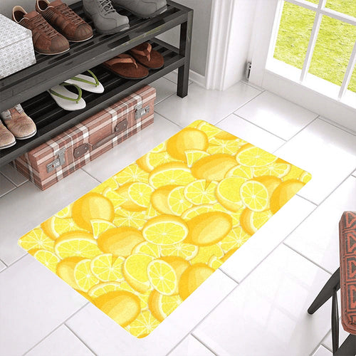 lemon pattern Doormat