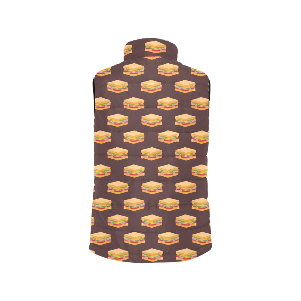 Sandwich Pattern Print Design 04 Men's Padded Vest