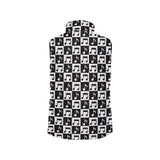 Music Notes Pattern Print Design 01 Women's Padded Vest