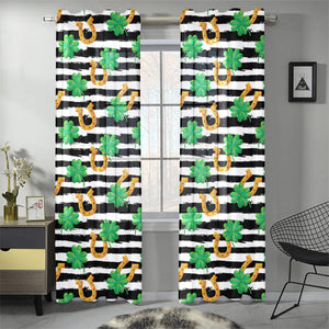 Horseshoes Pattern Print Design 01 Gauze Curtain