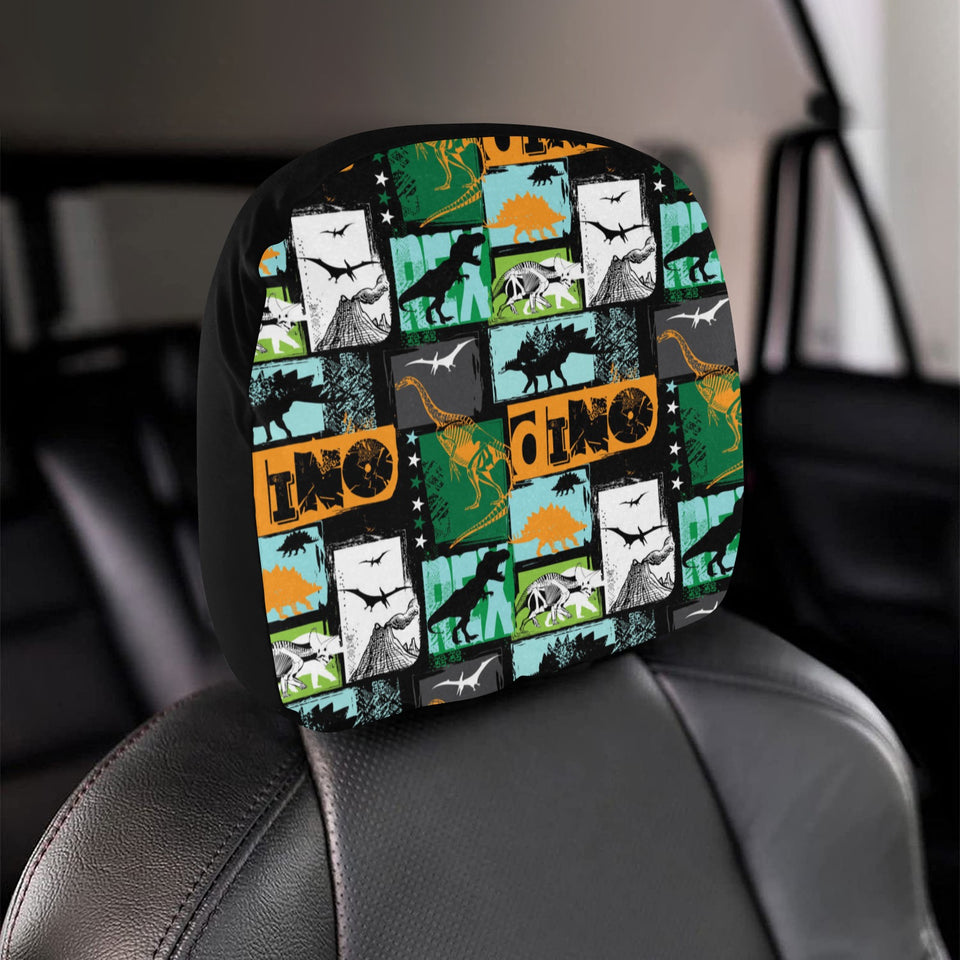 dinosaurs print pattern Car Headrest Cover