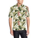 heliconia pattern Men's All Over Print Polo Shirt