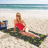 Alien Pattern Print Design 02 Beach Towel